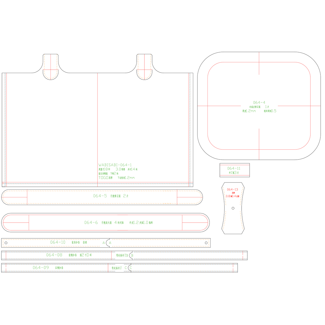 PDF Leather Bag Pattern - Picotin Bag - DWIPDFZS064