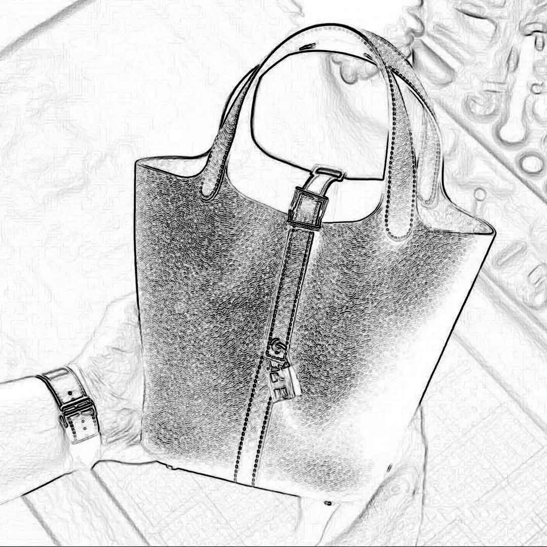 PDF Leather Bag Pattern - Picotin Bag - DWIPDFZS064