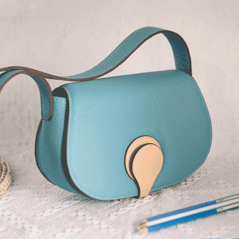 PDF Leather Bag Pattern - Crossbody Bag - DWIPDFZS091