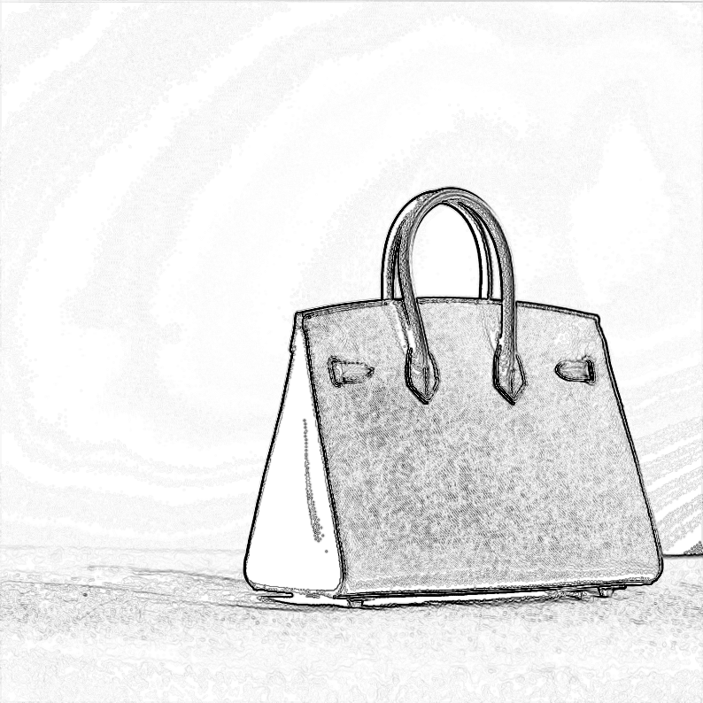 PDF Leather Bag Pattern - Sellier Birkin Bag Inspired - DWIPDFZS131