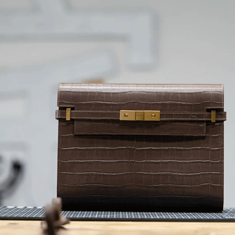 PDF Leather Bag Pattern - Manhattan Inspired Clutch  - DWIPDFZS158