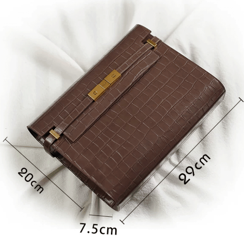 PDF Leather Bag Pattern - Manhattan Inspired Clutch  - DWIPDFZS158