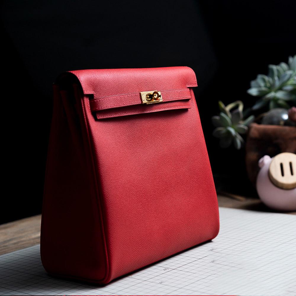 PDF Leather Bag Pattern - Kelly Ado Bag Inspired Template - DWIPDFZS175