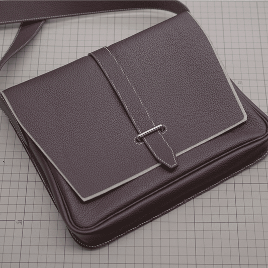 PDF Leather Bag Pattern - Steve Messenger Inspired Bag - DWIPDFZS186