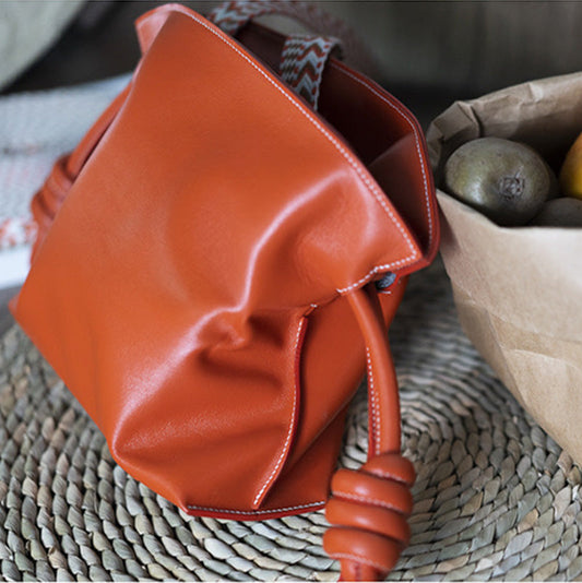 PDF Leather Bag Pattern - Flamenco Inspired Drawstring Bag - DWIPDFZS188