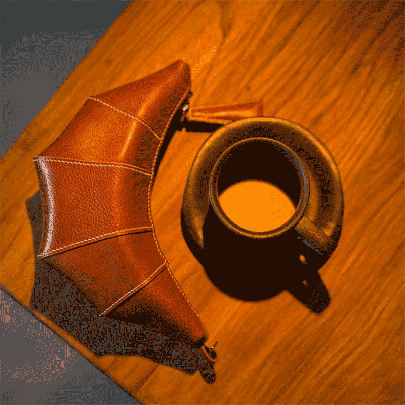 PDF Leather Bag Pattern - Croissant Shaped Bag - DWIPDFZSZ13