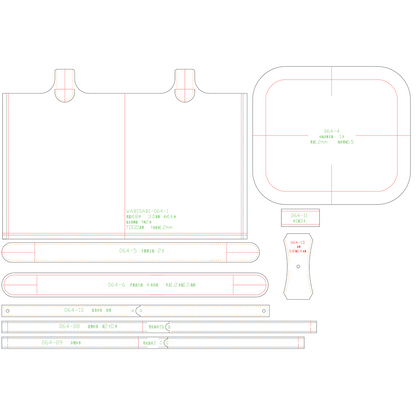 PDF Leather Bag Pattern - Picotin Bag - DWIPDFZS064
