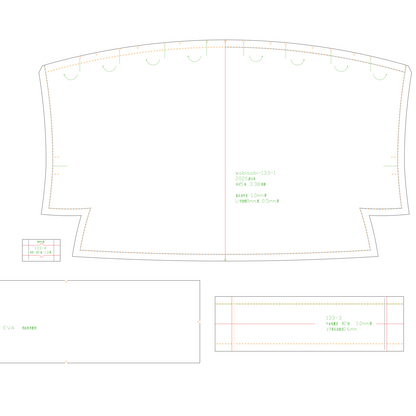 PDF Leather Bag Pattern - The Chain Pouch - DWIPDFZS133