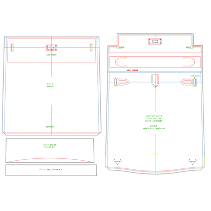 PDF Leather Bag Pattern - Kelly Ado Bag Inspired Template - DWIPDFZS175
