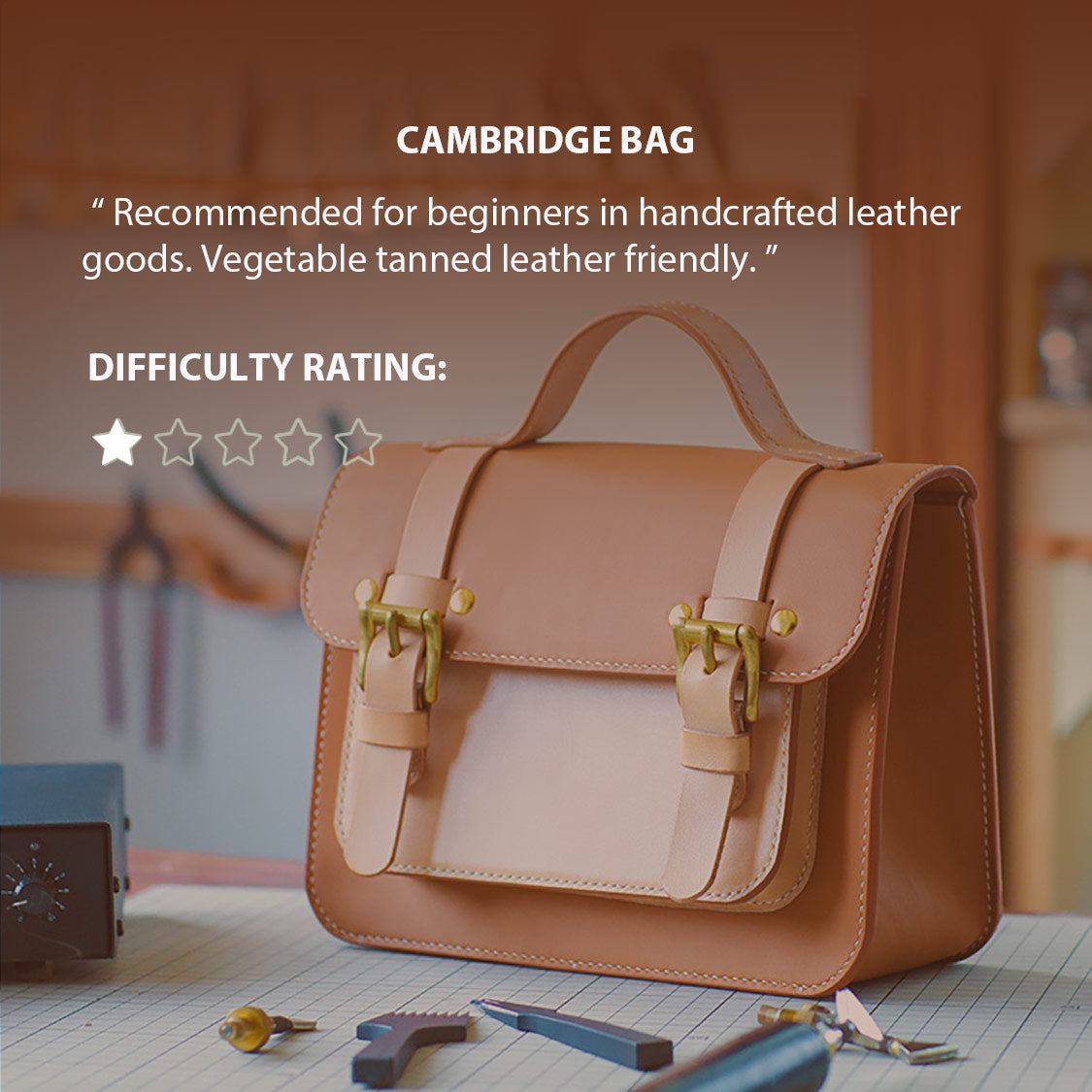 Leather Bag Pattern Tutorial - 5 Classic Bags to Start - DWIPDFZS05