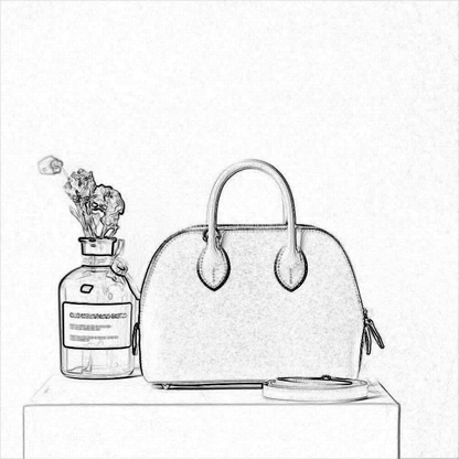 PDF Leather Bag Pattern - Bolide Bag Inspired Template - DWIPDFZS090