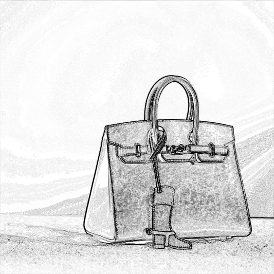 PDF Leather Bag Pattern - Sellier Birkin Bag Inspired - DWIPDFZS131