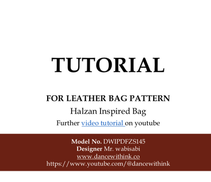 PDF Pattern - Halzan Inspired Bag - DWIPDFZS145