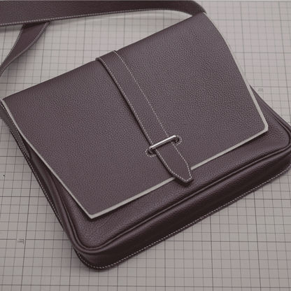 PDF Leather Bag Pattern - Steve Messenger Inspired Bag - DWIPDFZS186