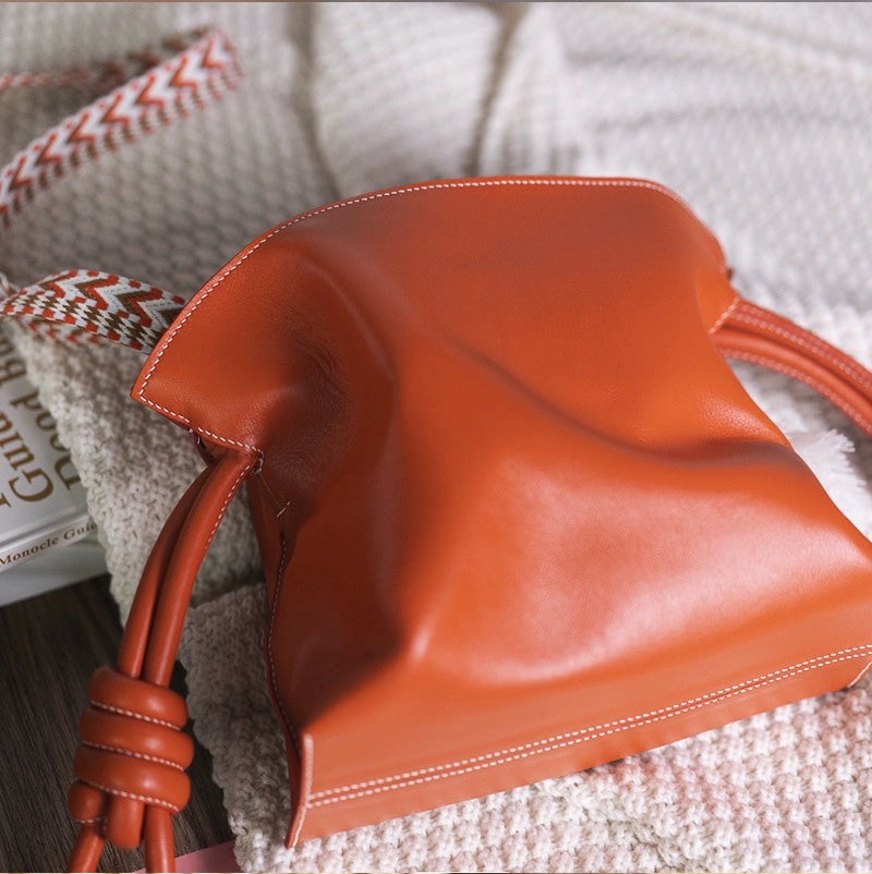 PDF Leather Bag Pattern - Flamenco Inspired Drawstring Bag - DWIPDFZS188